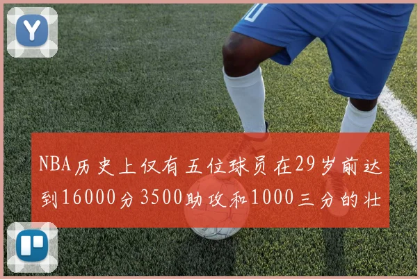 NBA历史上仅有五位球员在29岁前达到16000分3500助攻和1000三分的壮举